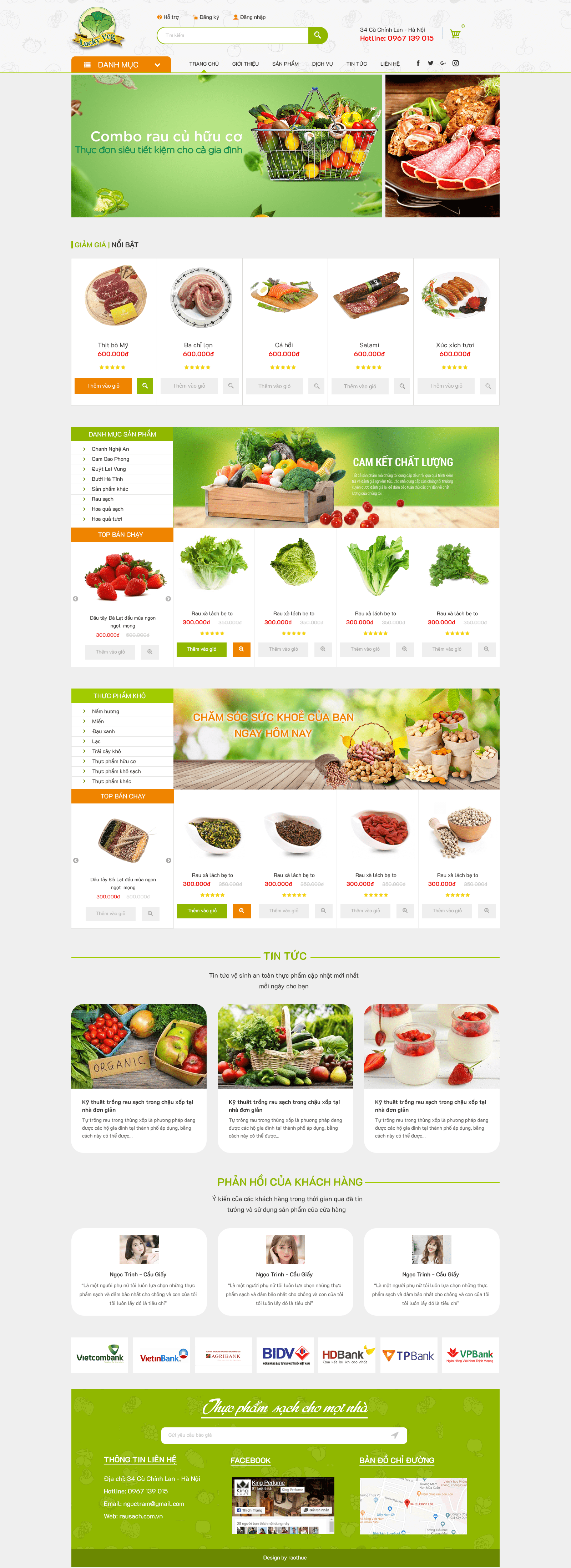 Website Thực phẩm RT