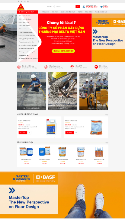 Mẫu web Xây dựng RT
