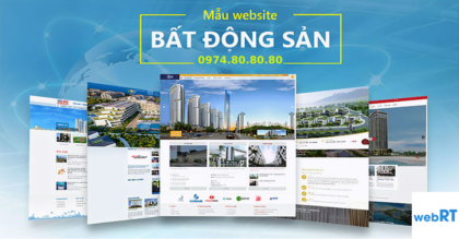 Thiết kế web Bất động sản giá rẻ Hà Nội – Giá chỉ từ 1450K
