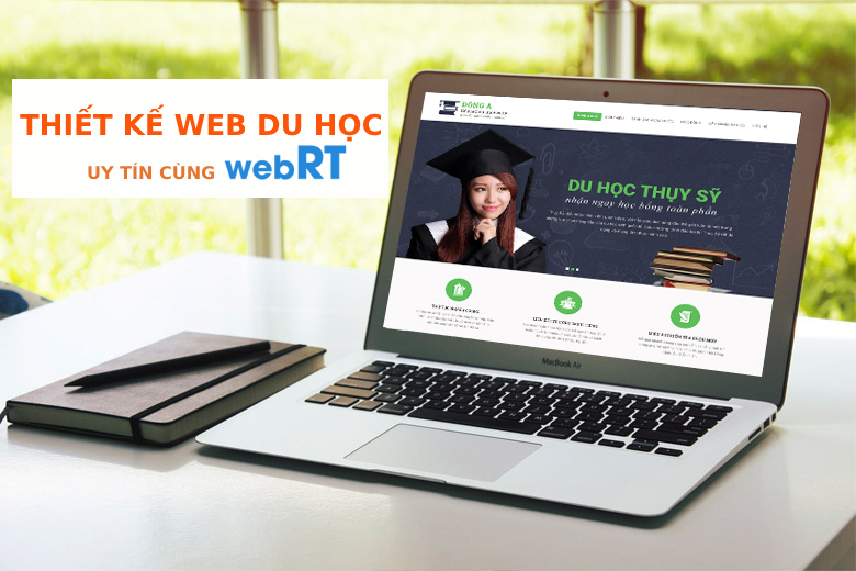 Thiết kế website du học chuyên nghiệp cung webRT