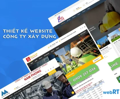 Thiết kế web xây dựng – Làm web xây dựng giá rẻ cùng webRT