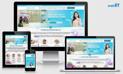 Làm web nha khoa, bệnh viện, bác sỹ, phòng khám cùng WebRT