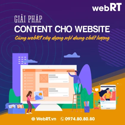 Dịch vụ chăm sóc website giá tốt, hiệu quả cùng webRT