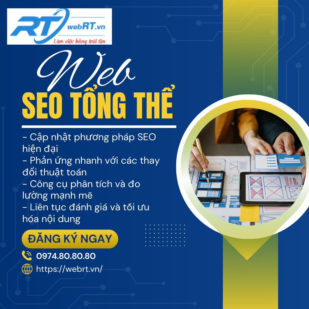 Sử dụng dịch vụ WebRT yên tâm chất lượng SEO