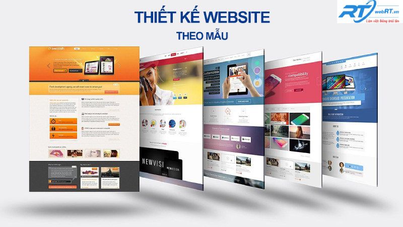 Thiết kế website theo mẫu phục vụ dịch vụ khách hàng trực tuyến