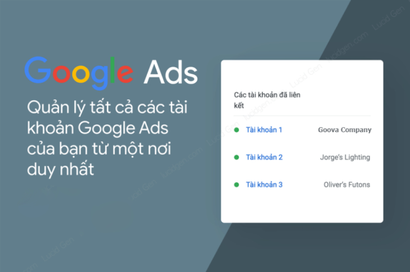 Tài khoản Google Ads hợp lệ là điều kiện cần để quảng cáo