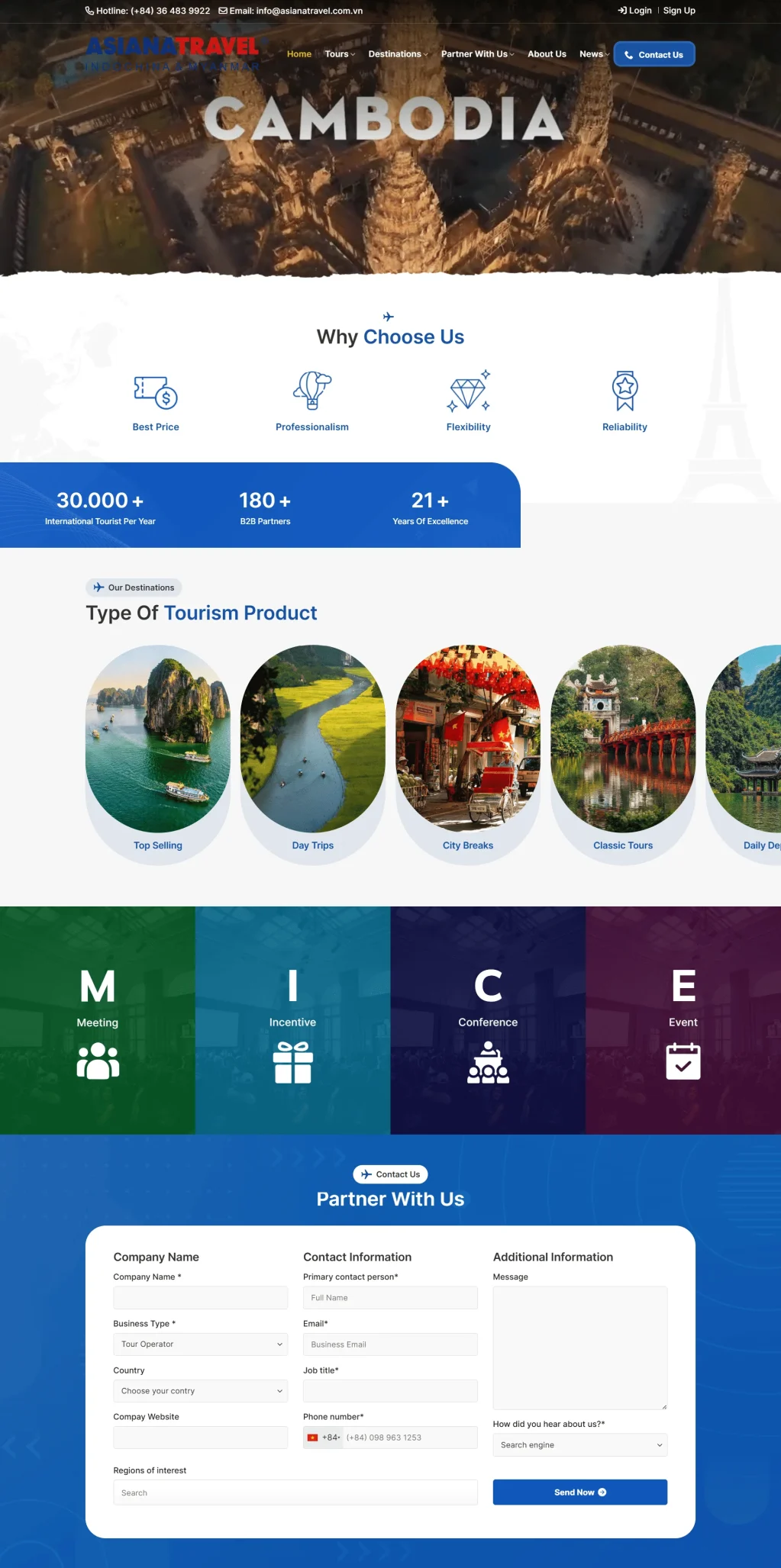 Web du lịch