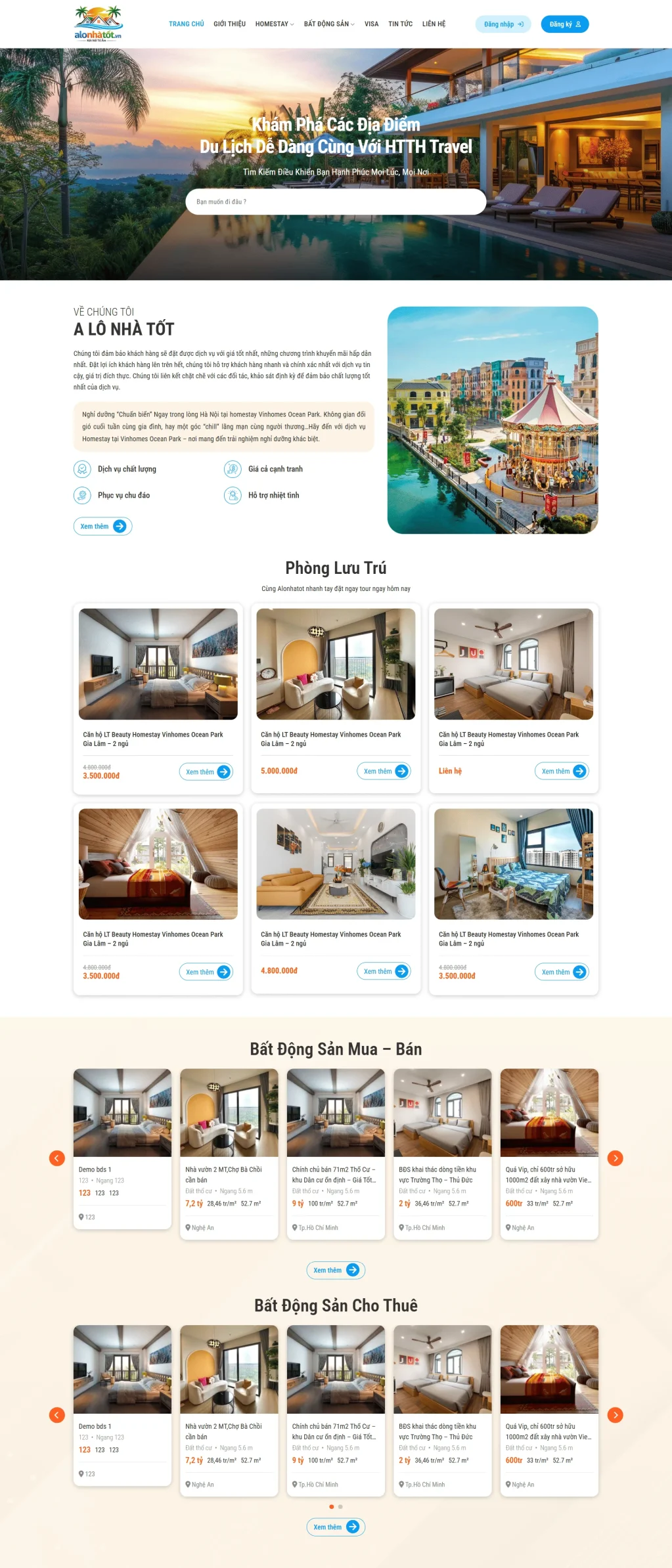 Web khách sạn