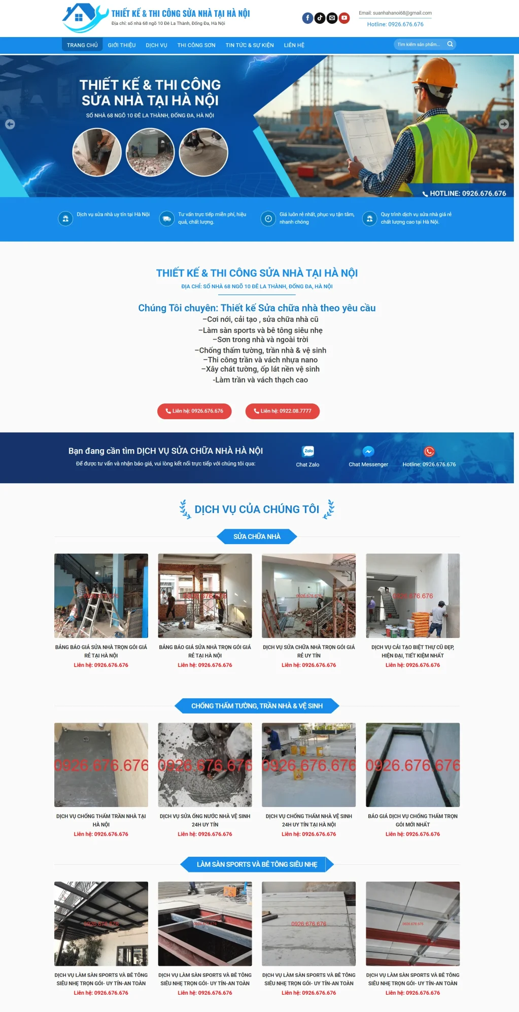 Web sửa nhà