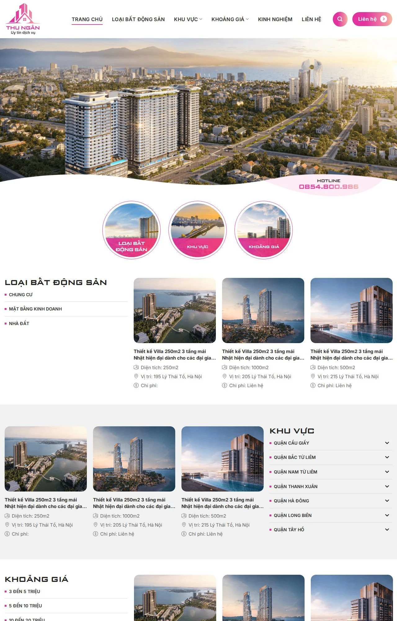 web công ty bất động sản 1