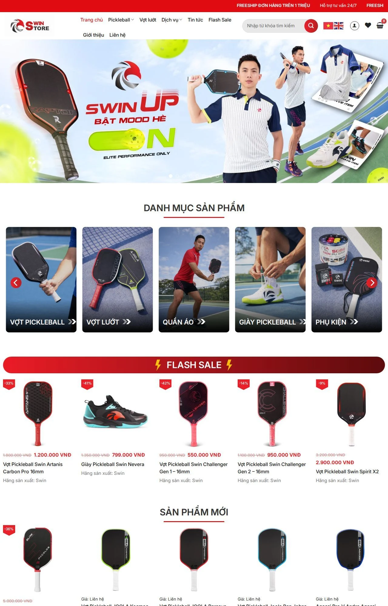 web bán vợt pick