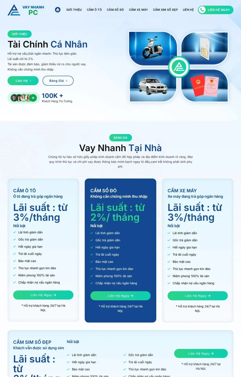 web cầm đồ