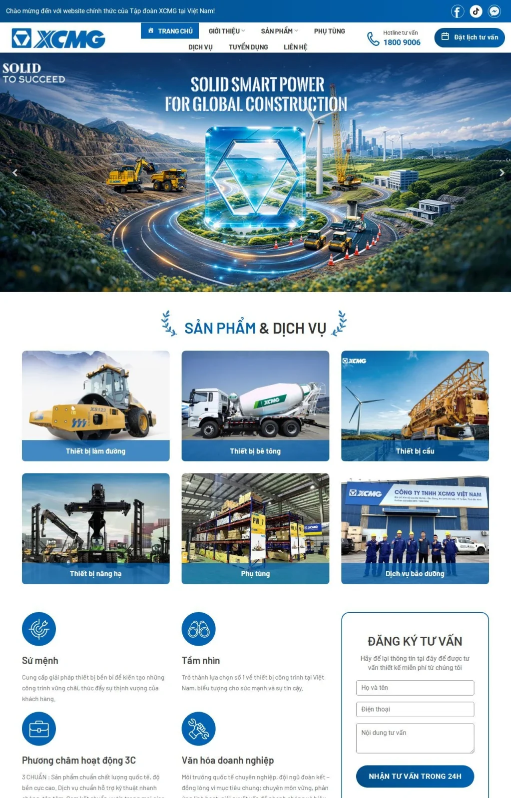 web công ty xây dựng số 1