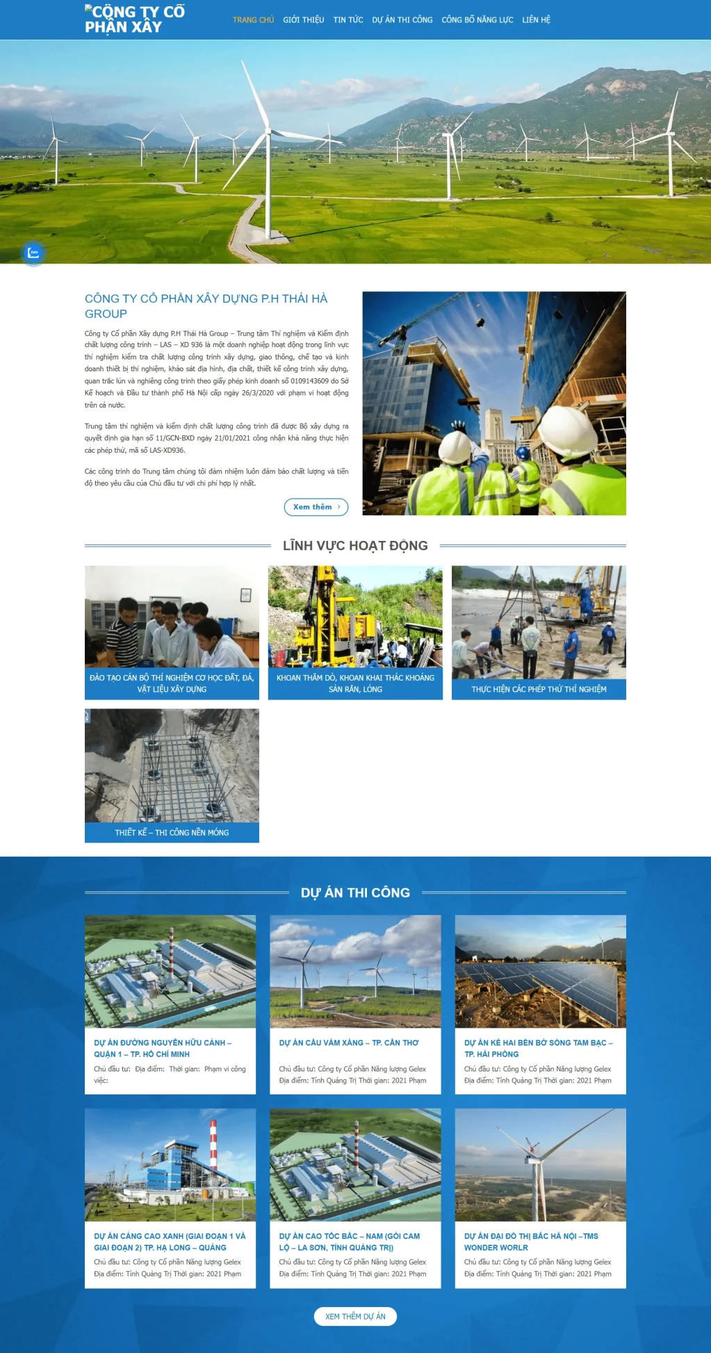 Web xây dựng