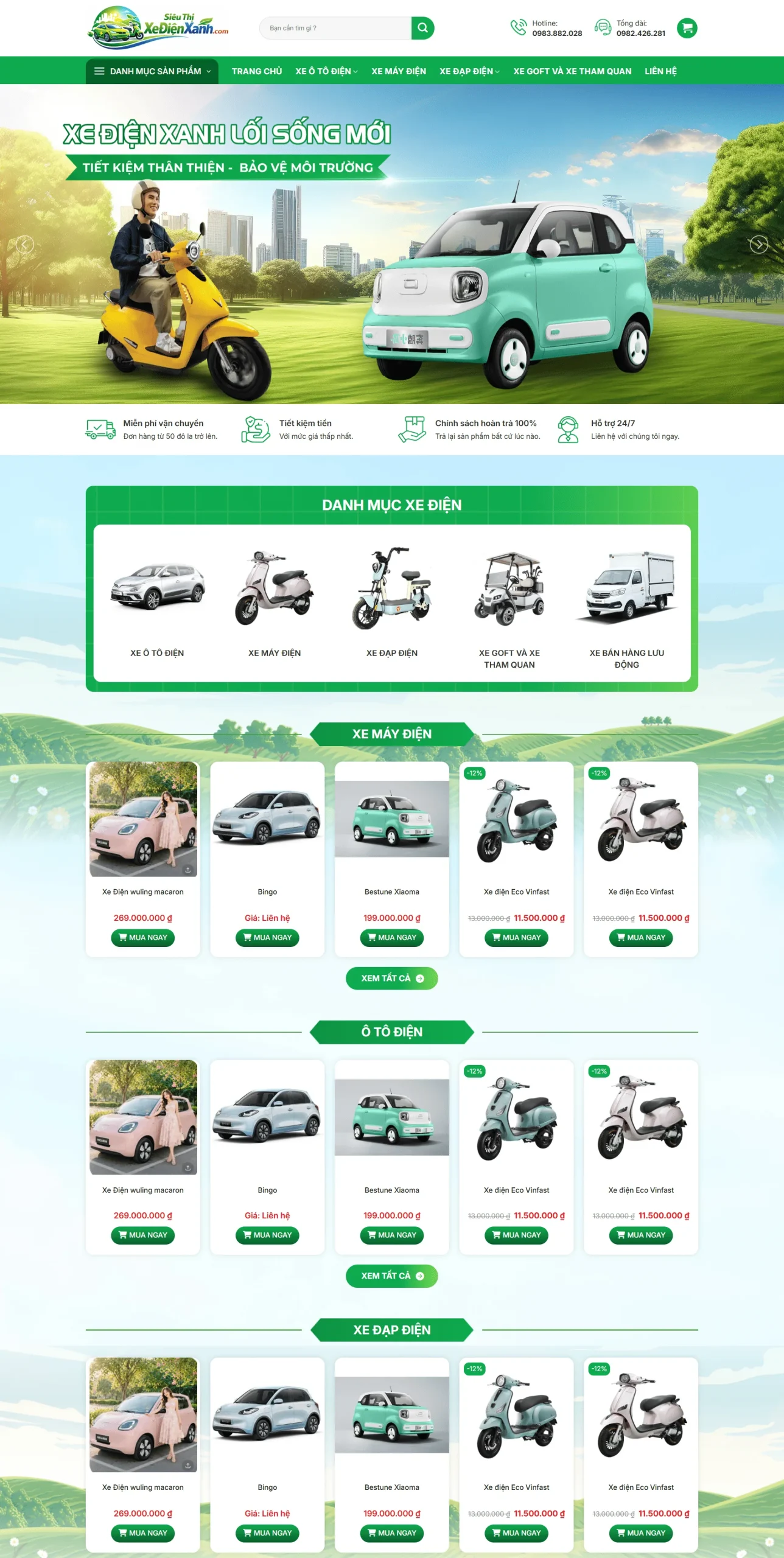 Web xe điện