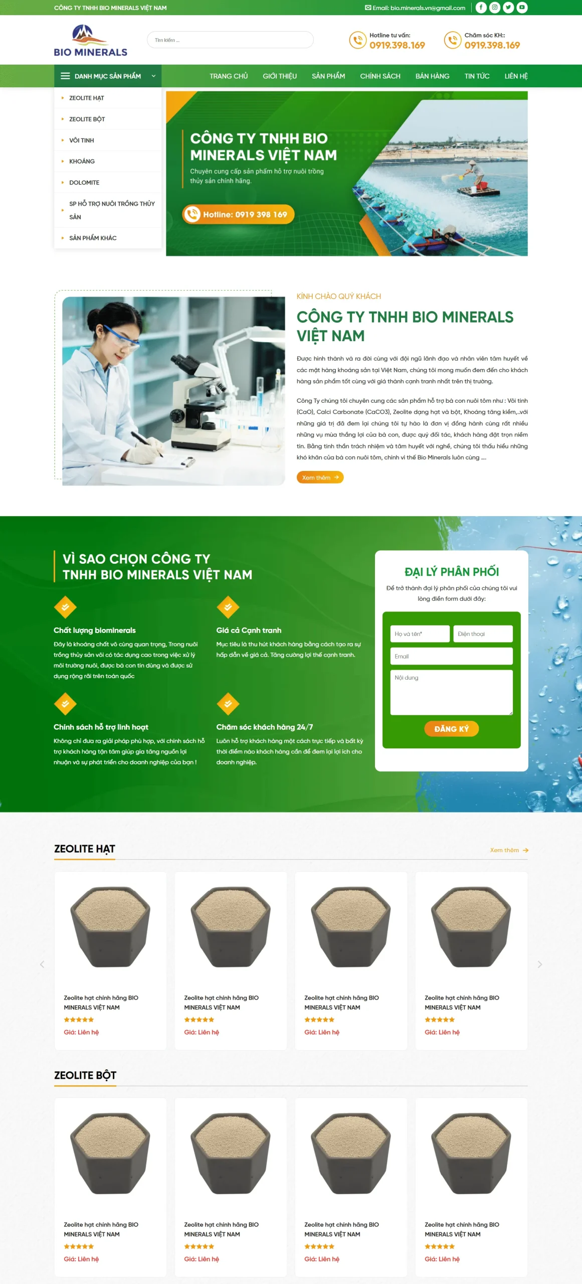 web công ty bio