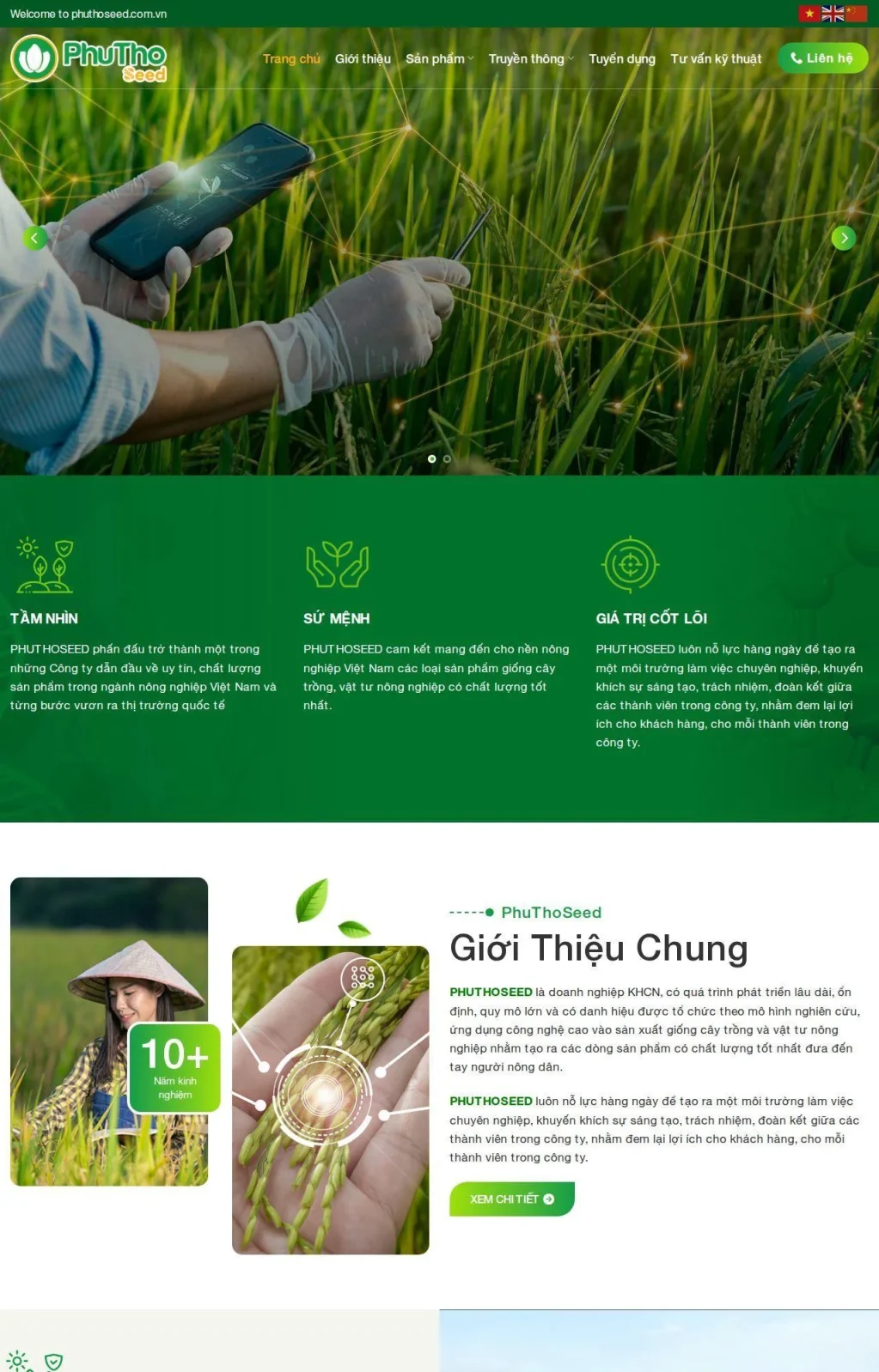 web nông sản