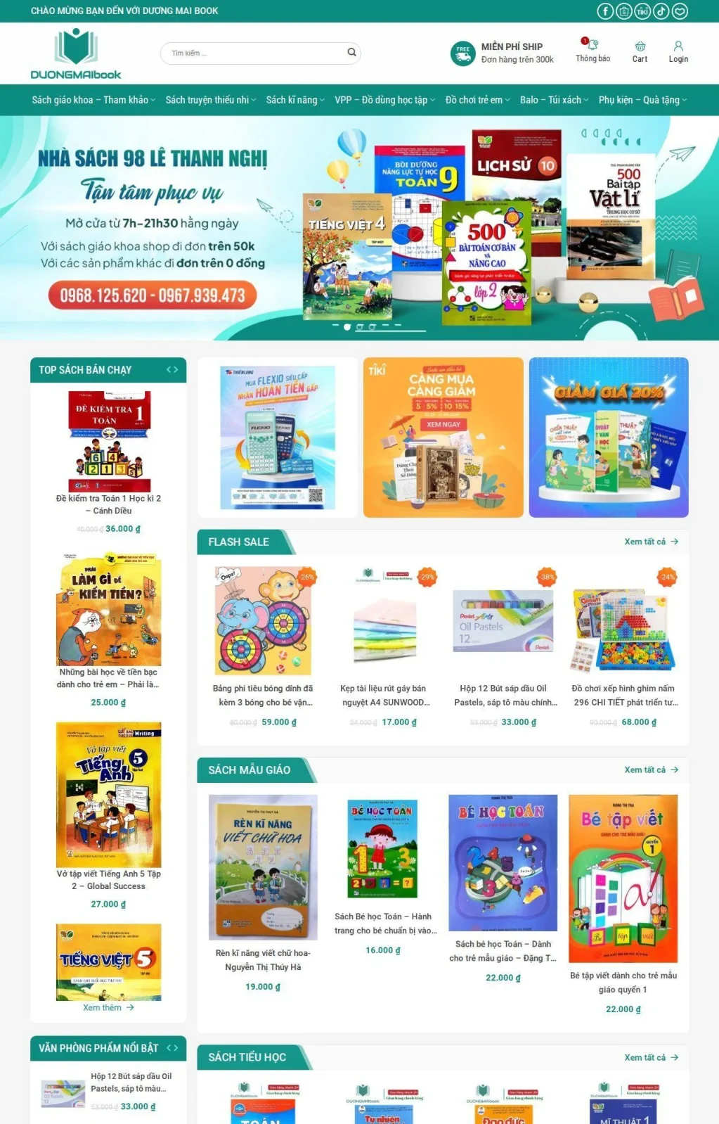 web bán sách số 1