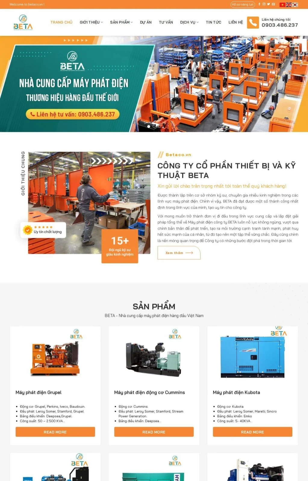 web công ty beta