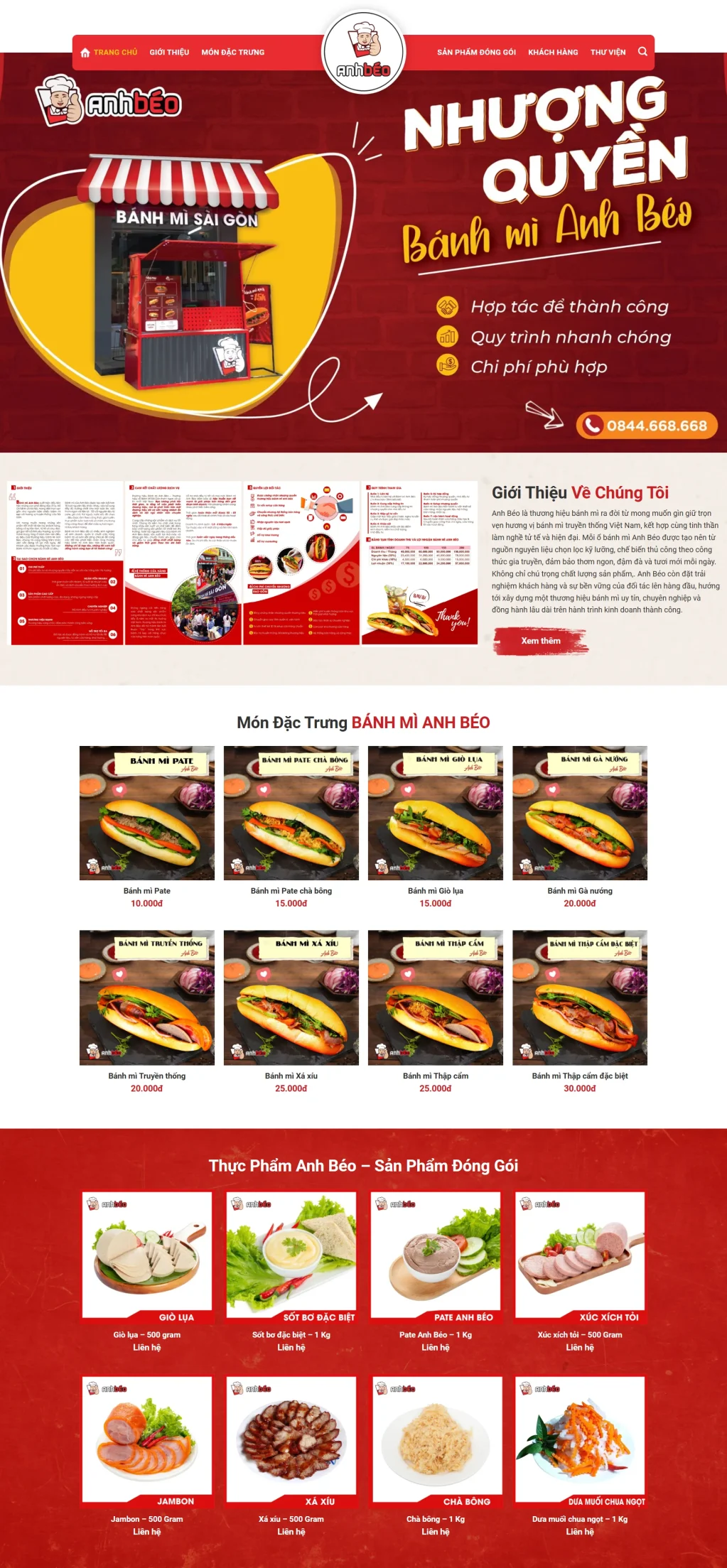 web bánh mỳ